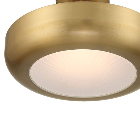 Imara Medium LED Semi-Flush 16", Antique Brass