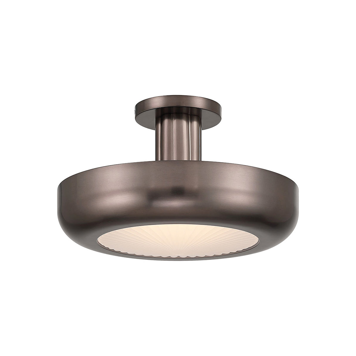 Imara Medium LED Semi-Flush 16", Pewter Bronze