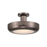 Imara Medium LED Semi-Flush 16", Pewter Bronze