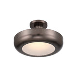 Imara Medium LED Semi-Flush 16", Pewter Bronze