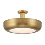 Imara Large LED Semi-Flush 22", Antique Brass