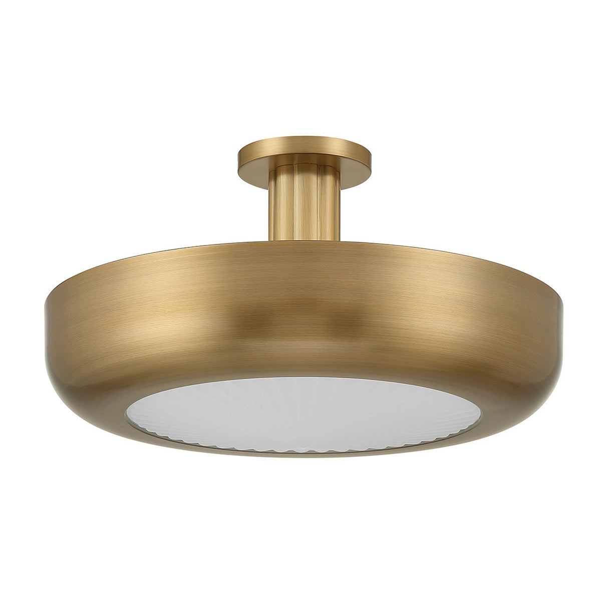 Imara Large LED Semi-Flush 22", Antique Brass