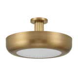 Imara Large LED Semi-Flush 22", Antique Brass