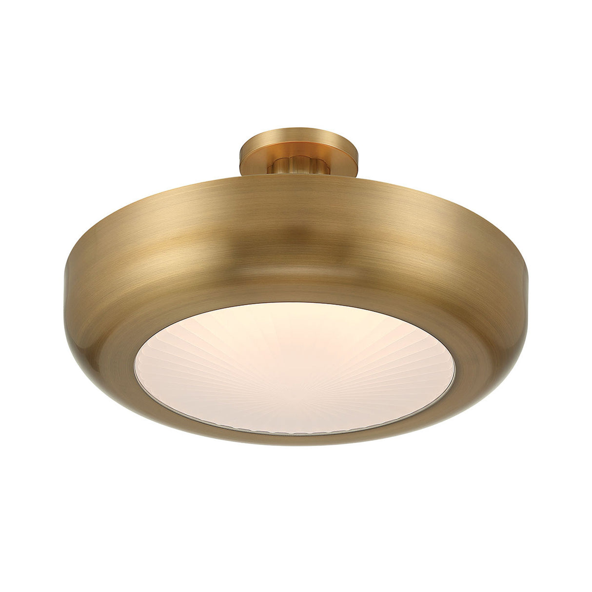 Imara Large LED Semi-Flush 22", Antique Brass