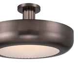 Imara Large LED Semi-Flush 22", Pewter Bronze