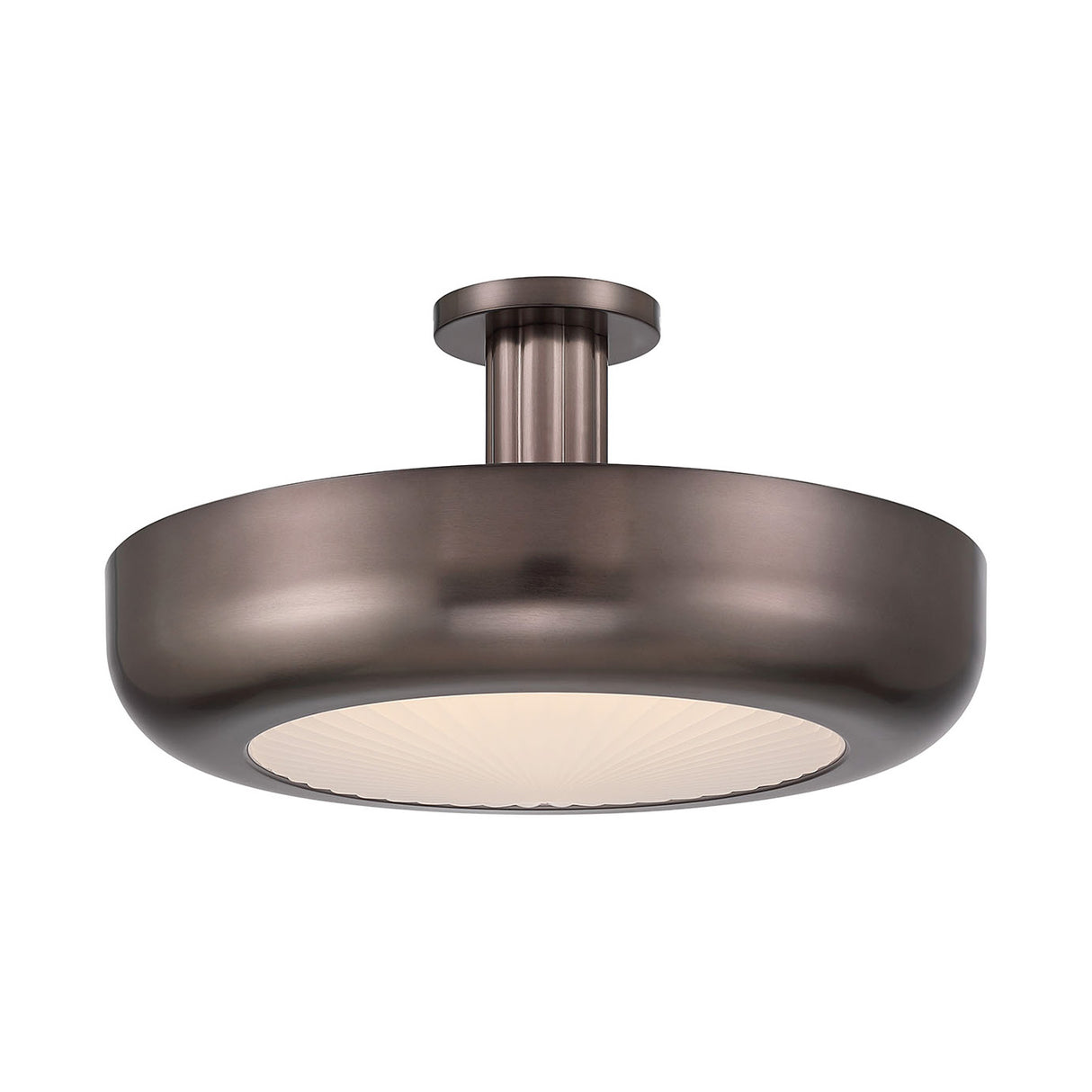 Imara Large LED Semi-Flush 22", Pewter Bronze