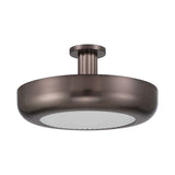 Imara Large LED Semi-Flush 22", Pewter Bronze