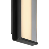 Siran Outdoor LED Wall Sconce, Extra Large 42", Matte Black and Smoke Glass
