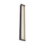 Siran Outdoor LED Wall Sconce, Extra Large 42", Matte Black and Smoke Glass