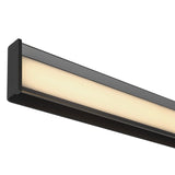 Siran Outdoor LED Wall Sconce, Oversized 62", Matte Black and Smoke Glass
