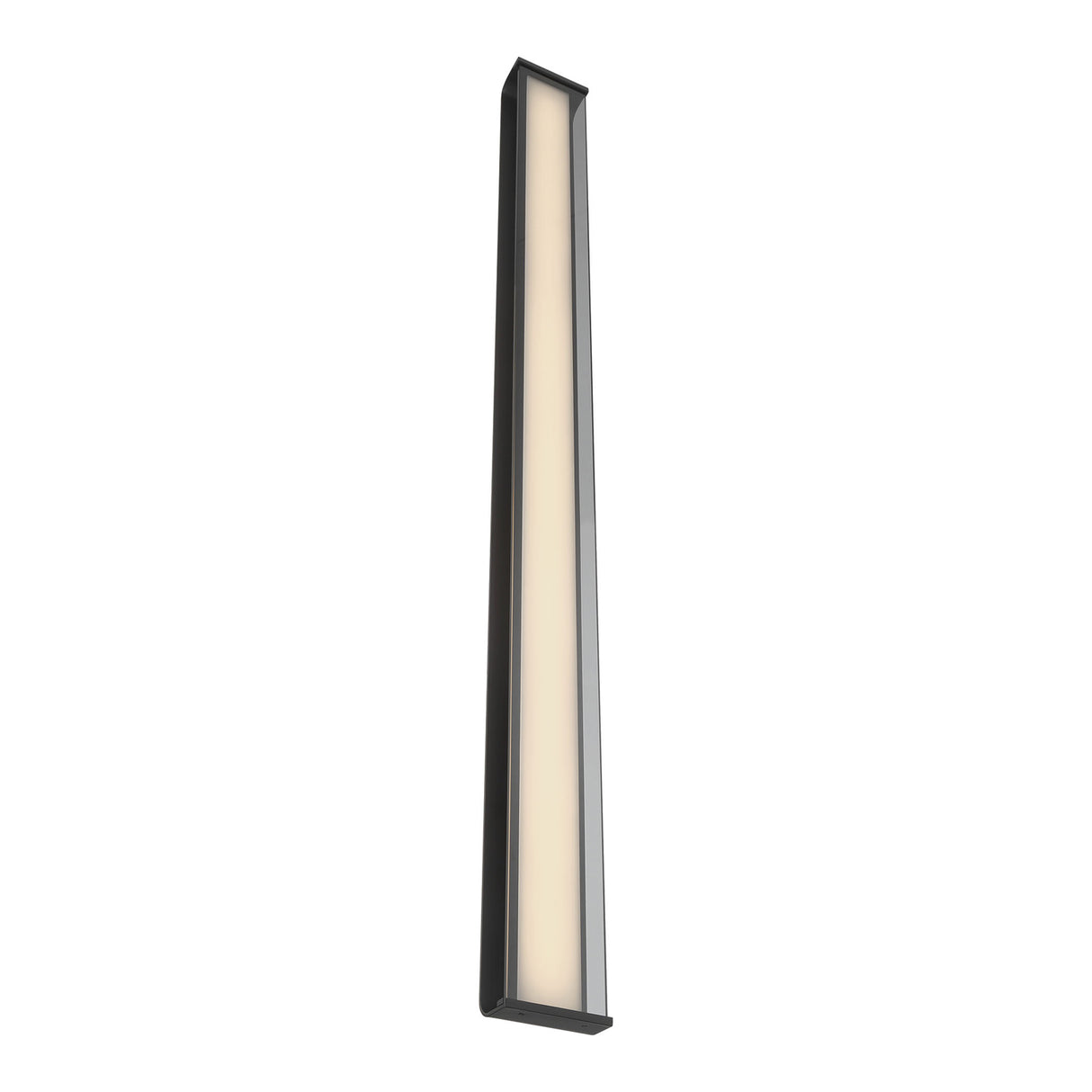 Siran Outdoor LED Wall Sconce, Oversized 62", Matte Black and Smoke Glass