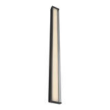Siran Outdoor LED Wall Sconce, Oversized 62", Matte Black and Smoke Glass