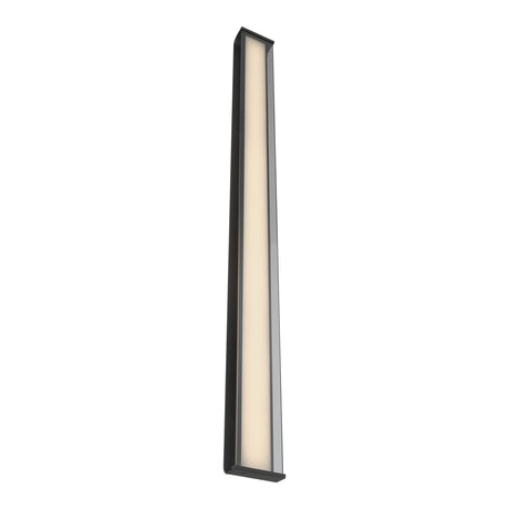 Siran Outdoor LED Wall Sconce, Oversized 62", Matte Black and Smoke Glass