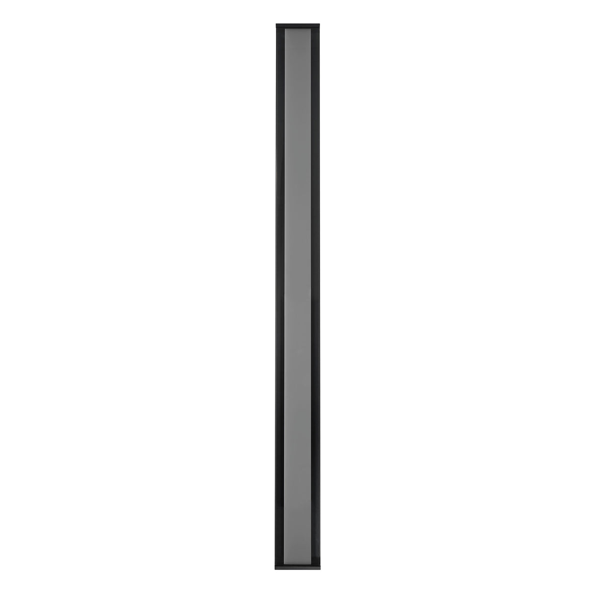 Siran Outdoor LED Wall Sconce, Oversized 62", Matte Black and Smoke Glass