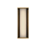 Siran Medium LED Wall Sconce 14", Antique Brass and Smoke Glass