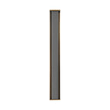 Siran Extra Large LED Wall Sconce 42", Antique Brass and Smoke Glass