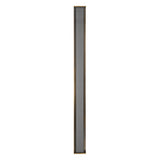 Siran Oversized LED Wall Sconce 62", Antique Brass and Smoke Glass