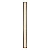 Siran Oversized LED Wall Sconce 62", Antique Brass and Smoke Glass