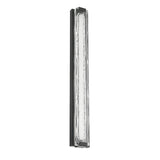 Darion Outdoor LED Wall Sconce, Extra Large 36", Matte Black and Clear Textured Glass