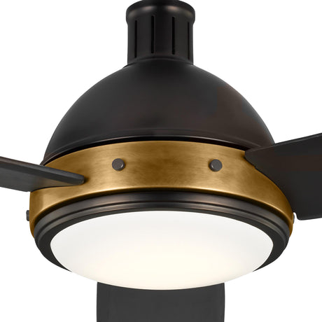 Brant LED Ceiling Fan 60", Urban Bronze with Antique Brass