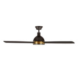 Brant LED Ceiling Fan 60", Urban Bronze with Antique Brass