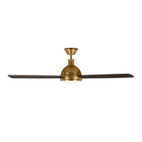 Brant LED Ceiling Fan 60", Antique Brass and Mahogany