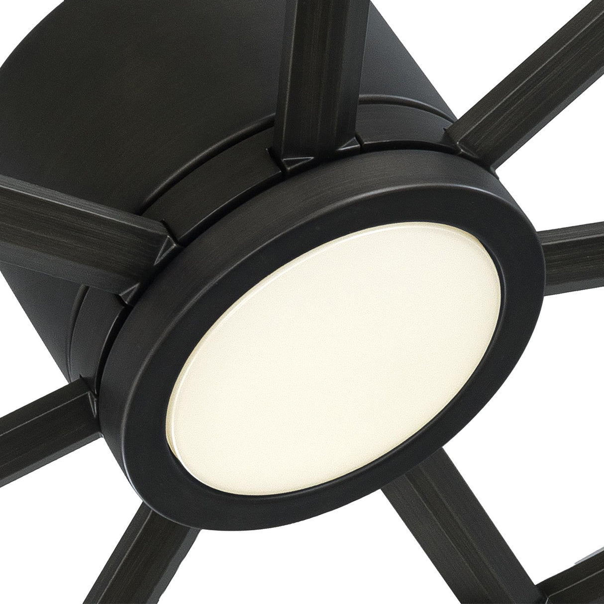 Dunlin LED Ceiling Fan 62", Gray Wash Wood and Aged Pewter