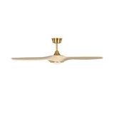 Osprey LED Smart Ceiling Fan 52", Whitewash Oak with Modern Brass