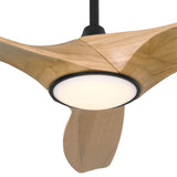 Osprey LED Smart Ceiling Fan 52", Natural Oak with Matte Black