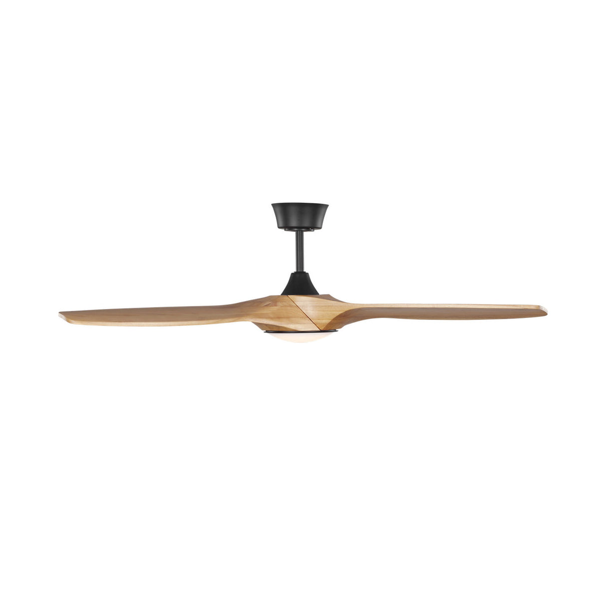 Osprey LED Smart Ceiling Fan 52", Natural Oak with Matte Black