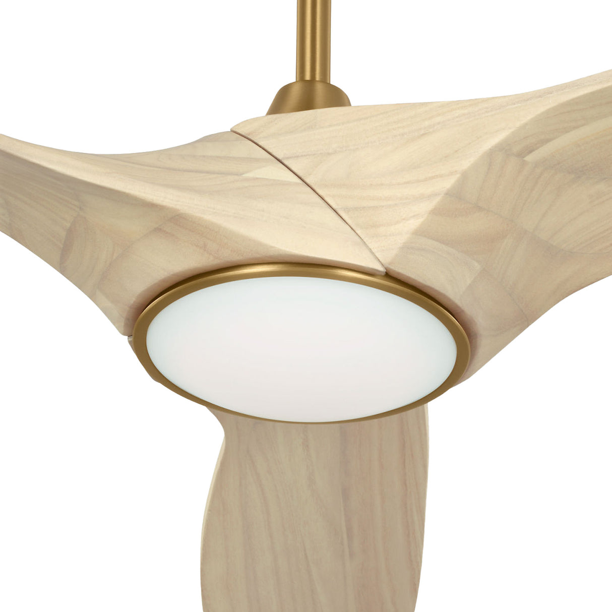 Osprey LED Smart Ceiling Fan 60", Whitewash Oak with Modern Brass