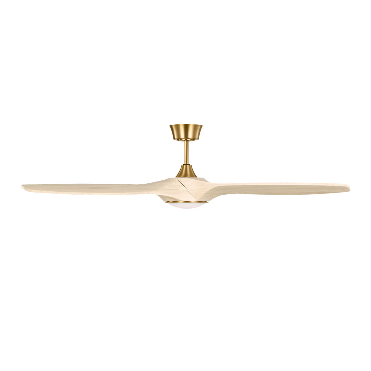 Osprey LED Smart Ceiling Fan 60", Whitewash Oak with Modern Brass