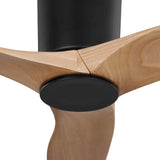Avocet LED Smart Ceiling Fan 44", Matte Black and Natural Oak