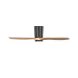Avocet LED Smart Ceiling Fan 44", Matte Black and Natural Oak