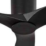 Avocet LED Smart Ceiling Fan 52", Matte Black Oak