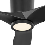 Avocet LED Smart Ceiling Fan 52", Matte Black Oak
