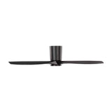 Avocet LED Smart Ceiling Fan 52", Matte Black Oak