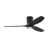 Avocet LED Smart Ceiling Fan 52", Matte Black Oak