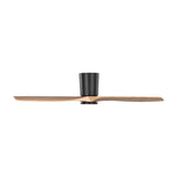 Avocet LED Ceiling Fan 52", Matte Black and Natural Oak