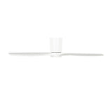 Avocet LED Smart Ceiling Fan 52", Matte White Oak