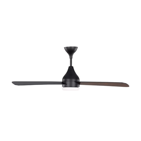 Serin LED Ceiling Fan 52", Walnut and Matte Back
