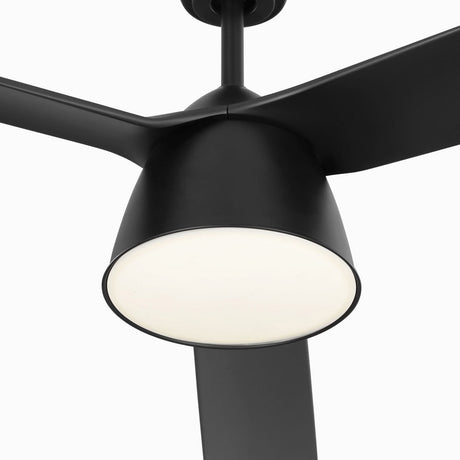 Linnet LED Ceiling Fan 60", Matte Black