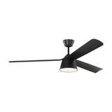 Linnet LED Smart Ceiling Fan 60", Matte Black
