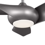Krestel LED Smart Ceiling Fan 52", Brushed Steel