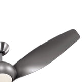 Krestel LED Smart Ceiling Fan 52", Brushed Steel