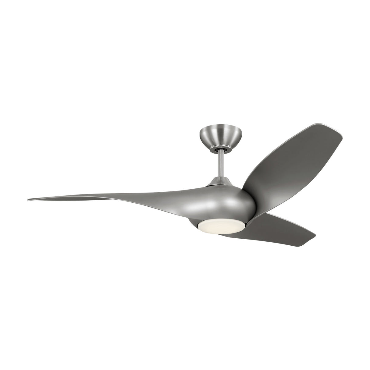 Krestel LED Smart Ceiling Fan 52", Brushed Steel