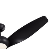 Krestel LED Smart Ceiling Fan 52", Matte Black