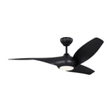 Krestel LED Smart Ceiling Fan 52", Matte Black