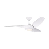 Krestel LED Smart Ceiling Fan 52", Matte White
