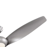 Krestel LED Smart Ceiling Fan 60", Brushed Steel